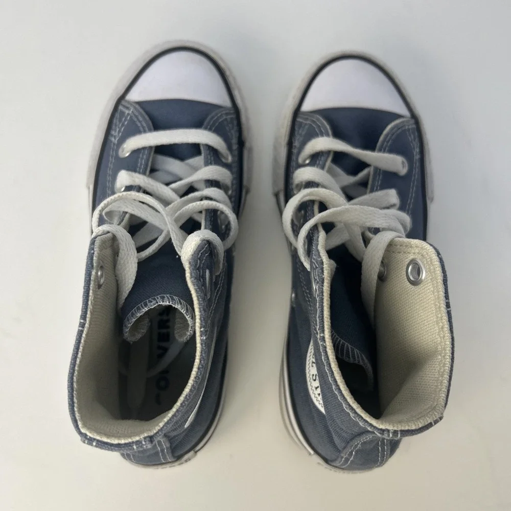 Converse Chuck Taylor All Star EVA Lift Platform High Lakeside Blue Youth Sz 12